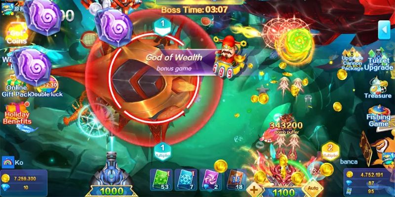 Xây dựng mục tiêu bắn cá online